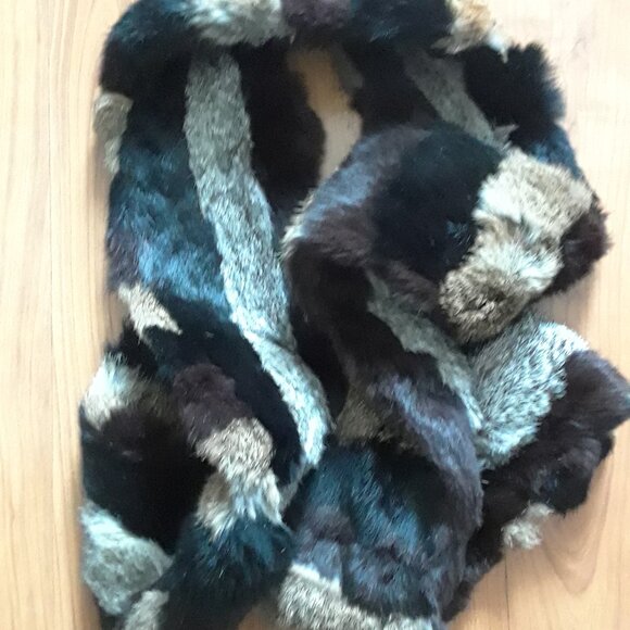Vintage Genuine RABBIT FUR Scarf - Picture 5 of 14